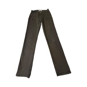Levis Jeans Womens 27 Black 712 Slim Straight Leg Stretch Denim 18884-0026